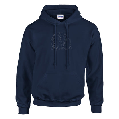 Unique pet portrait hoodie – custom embroidery of your furry friend