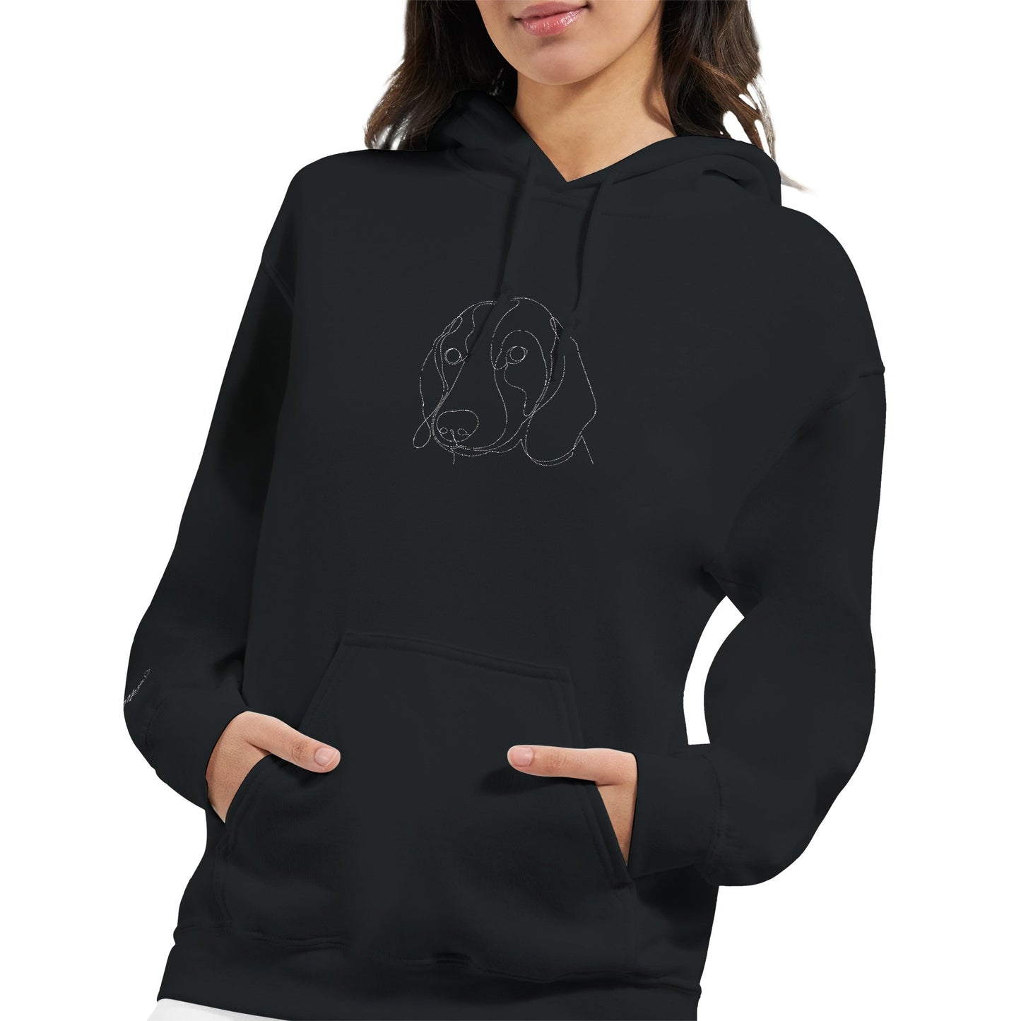 Best gift for dog lovers – hoodie with embroidered pet portrait
