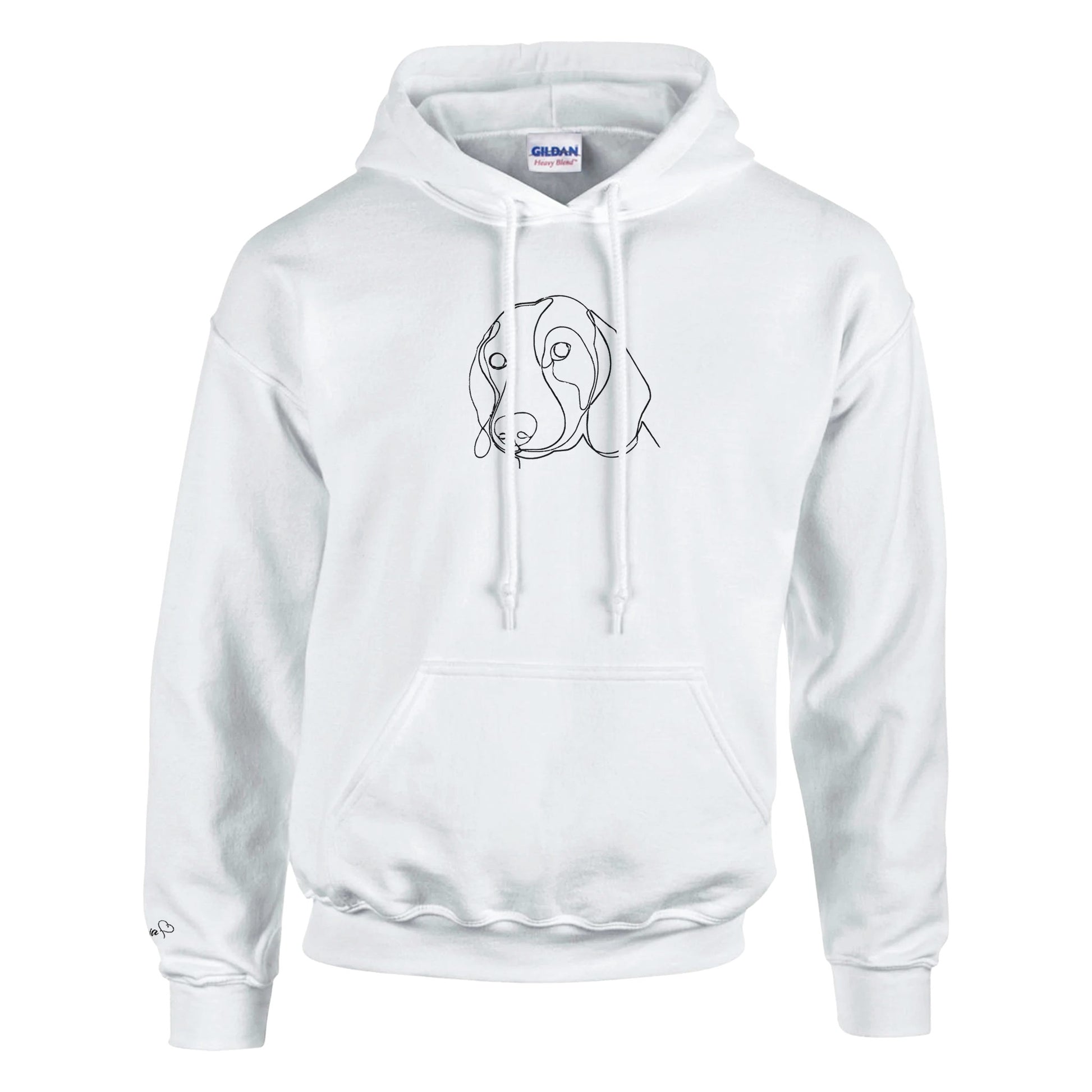 Custom embroidered pet hoodie – personalized dog lover gift